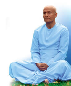 Sri Chinmoy meditating